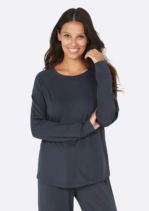 Goodnight Long Sleeve Sleep Shirt - Storm