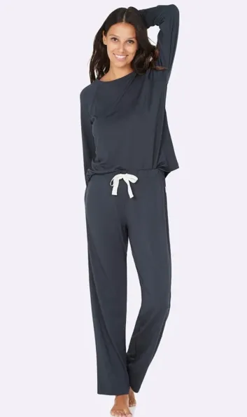 Goodnight Long Sleeve Sleep Shirt - Storm