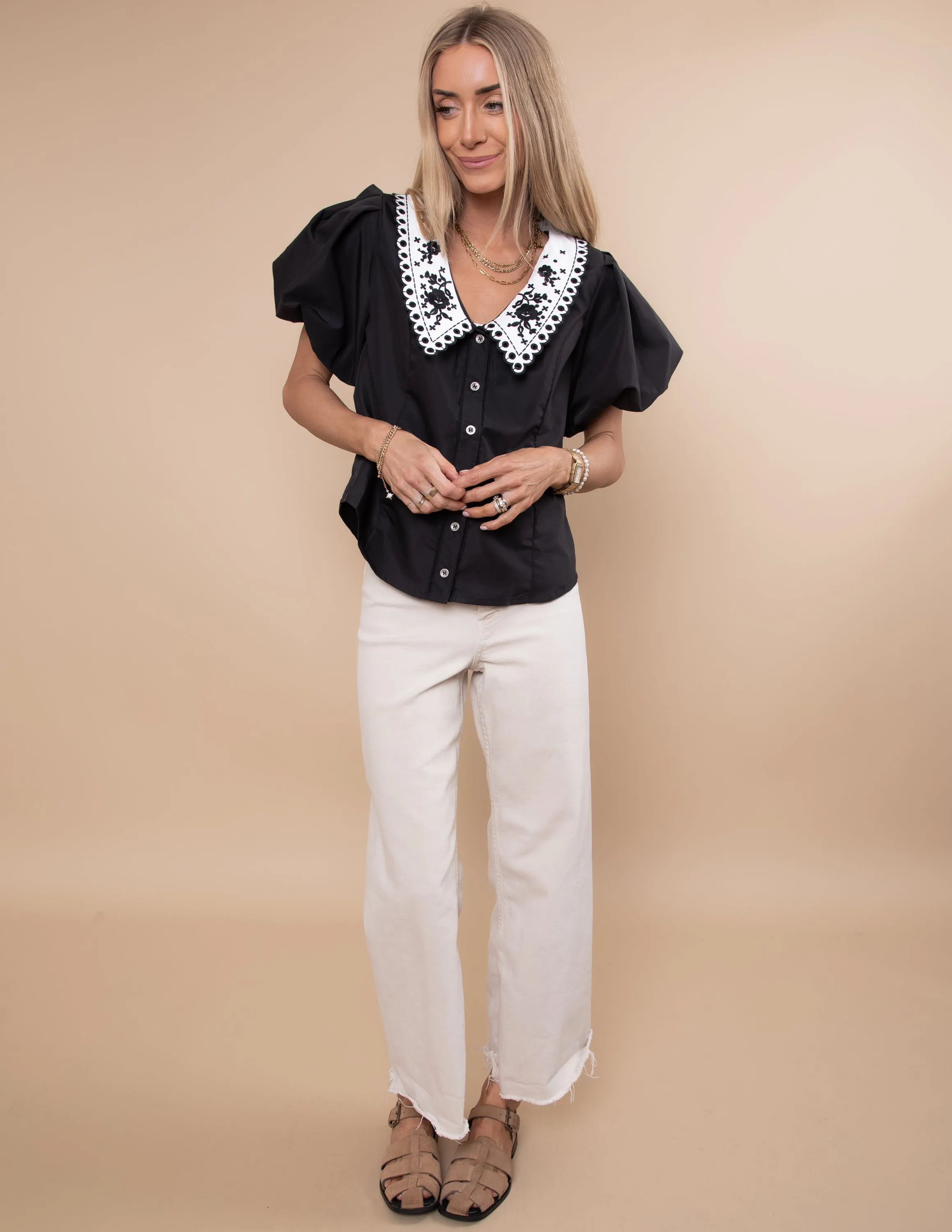 Gracie Button Up Top