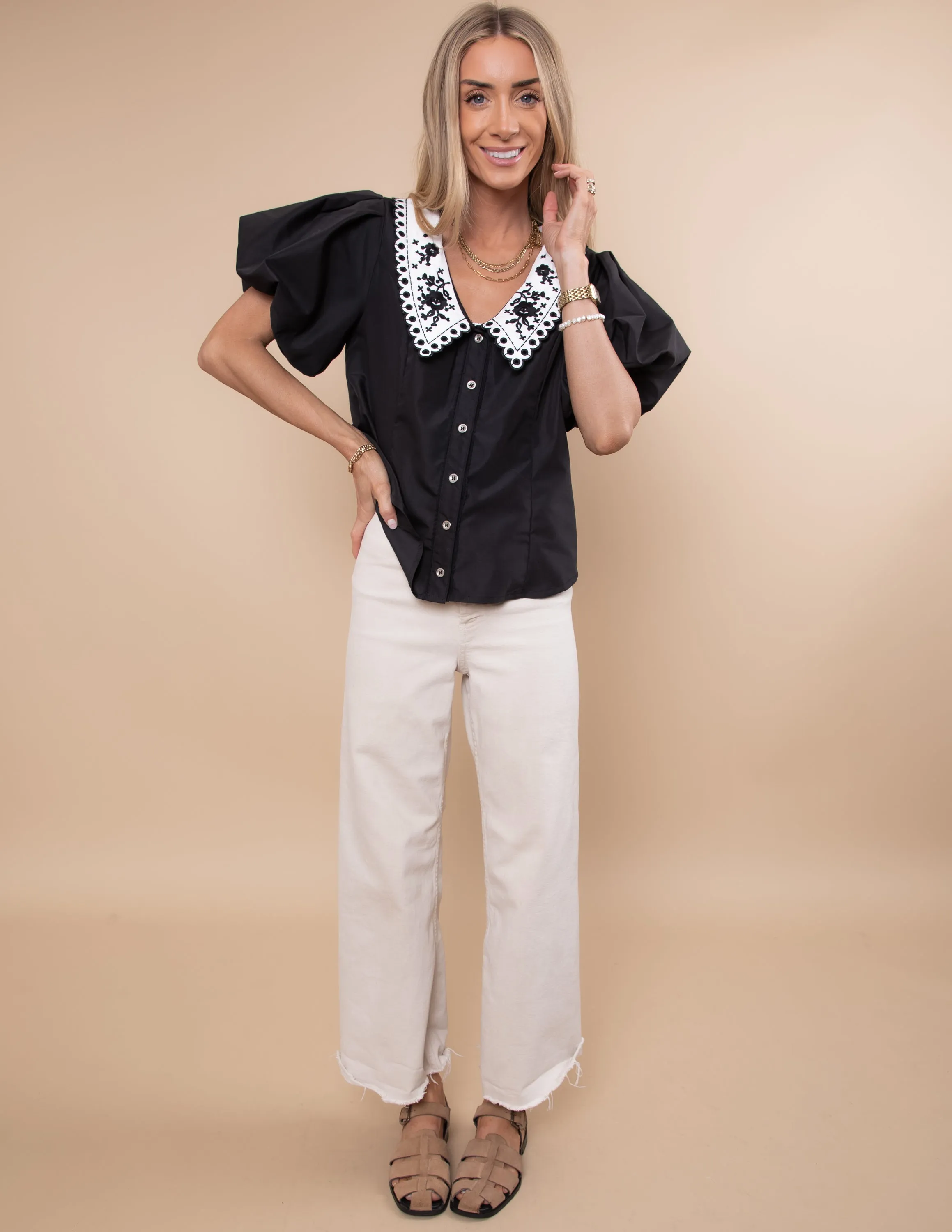 Gracie Button Up Top