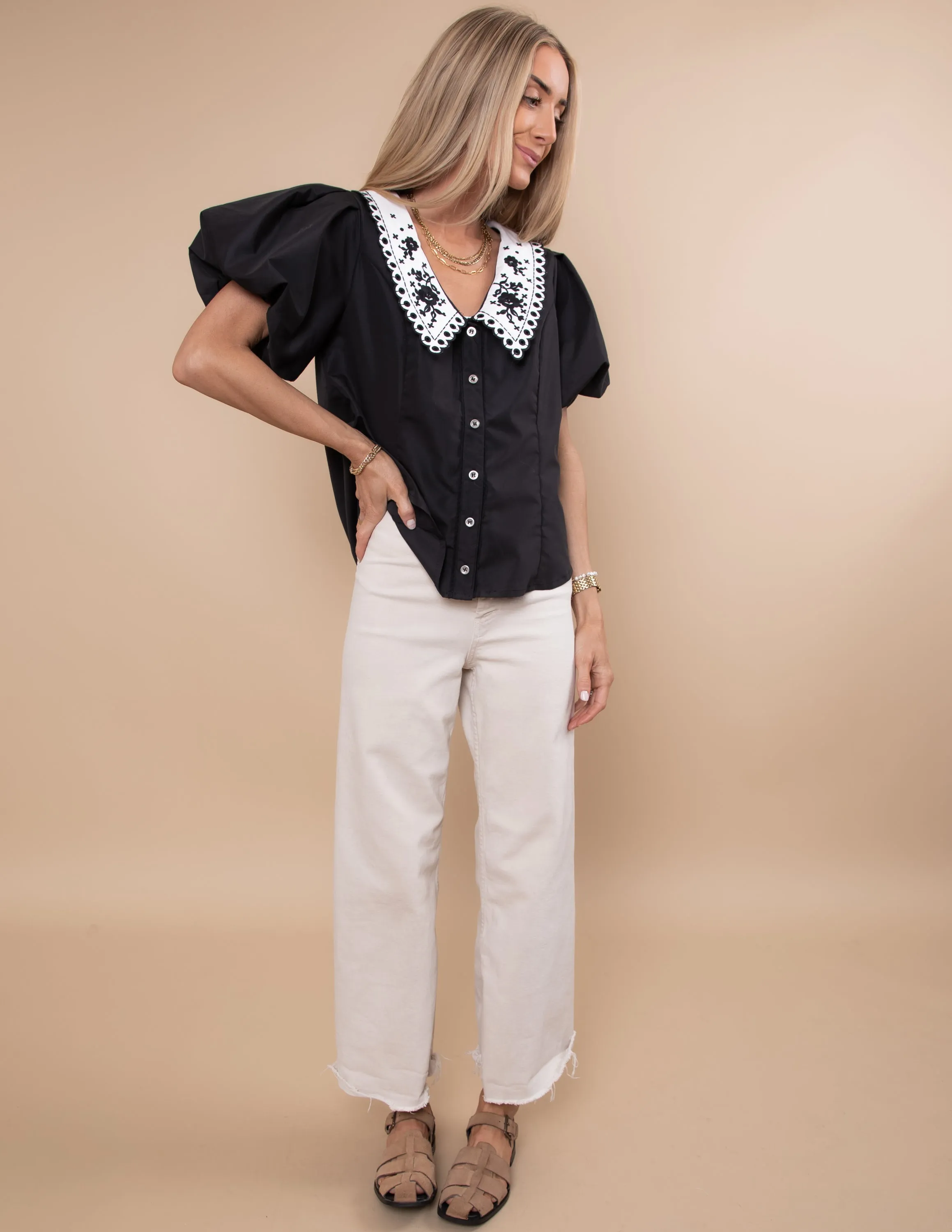 Gracie Button Up Top