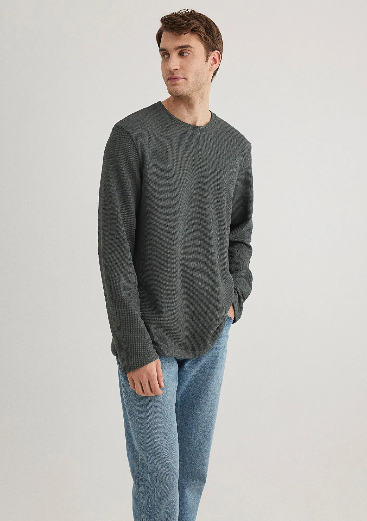 Grey Basic Sweatshirt