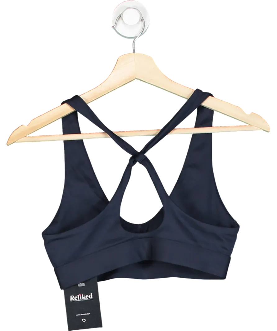 gymshark Blue Peek A Boo Sports Bra UK S