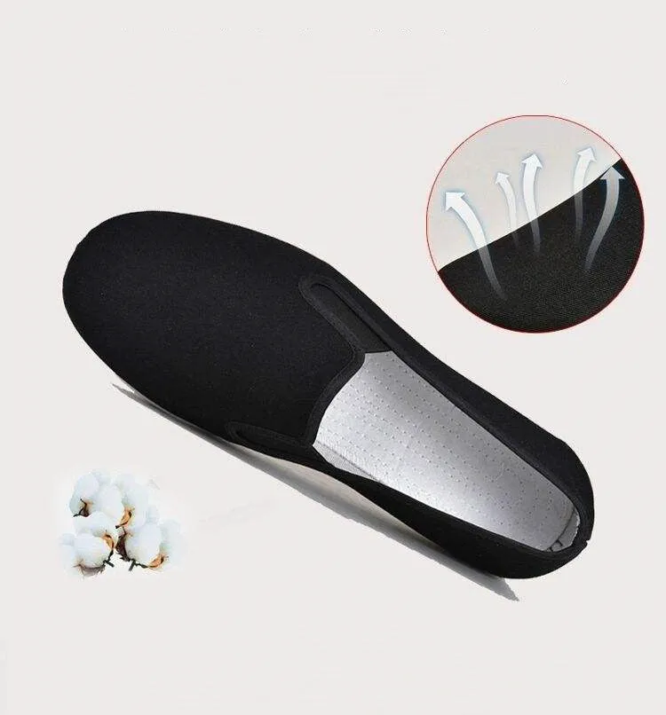 Handmade Melaleuca Sole Old Beijing Cloth Shoes Men's Deodorant Casual Shoes Soft Sole