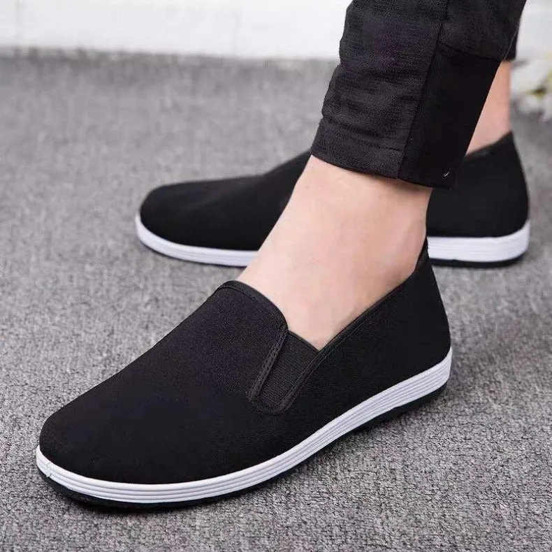 Handmade Melaleuca Sole Old Beijing Cloth Shoes Men's Deodorant Casual Shoes Soft Sole