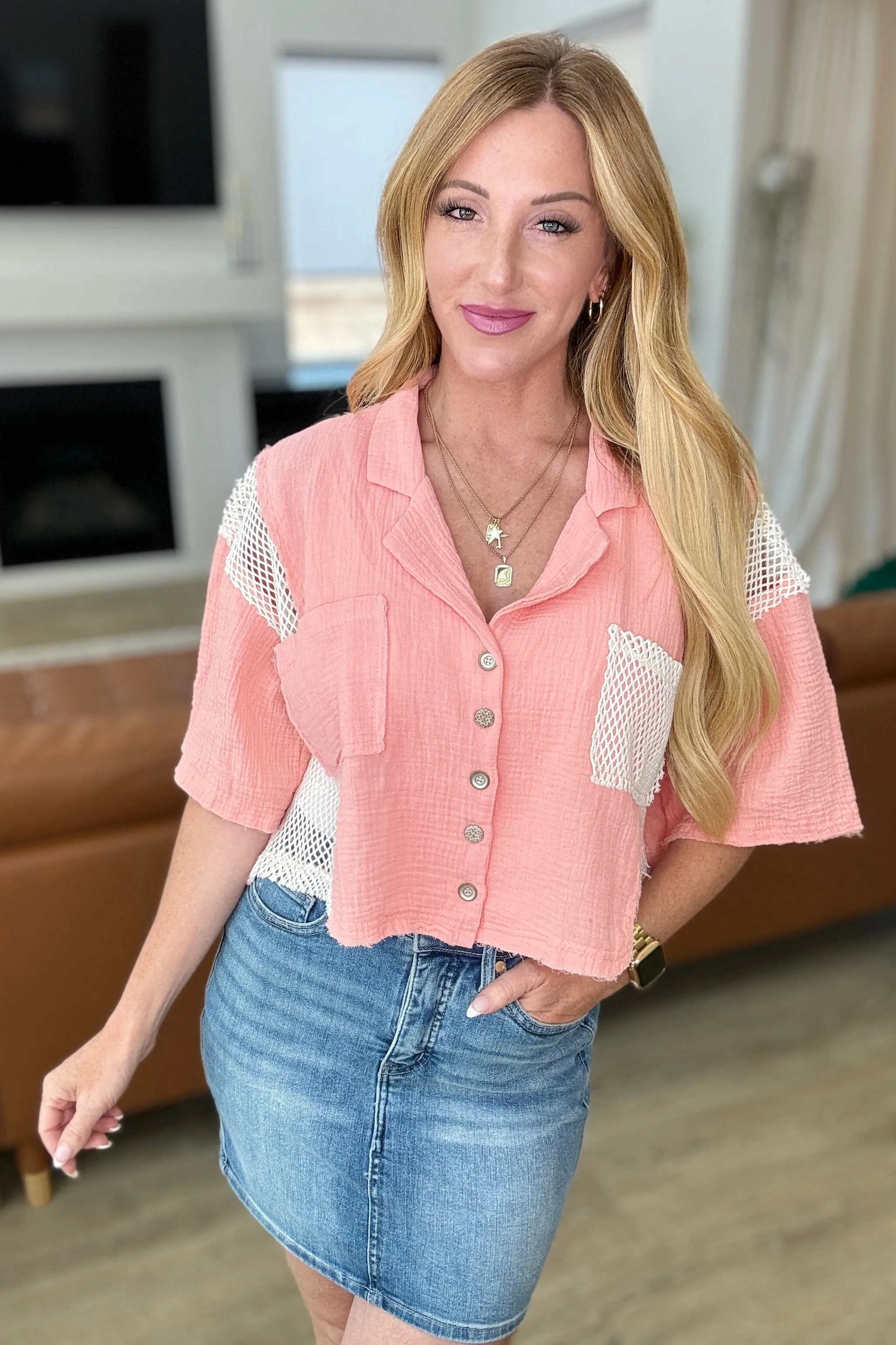 Havana Nights Button Up Top