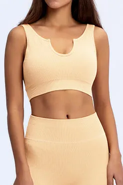 Hawaii Ribbed Seamless Sports Bra