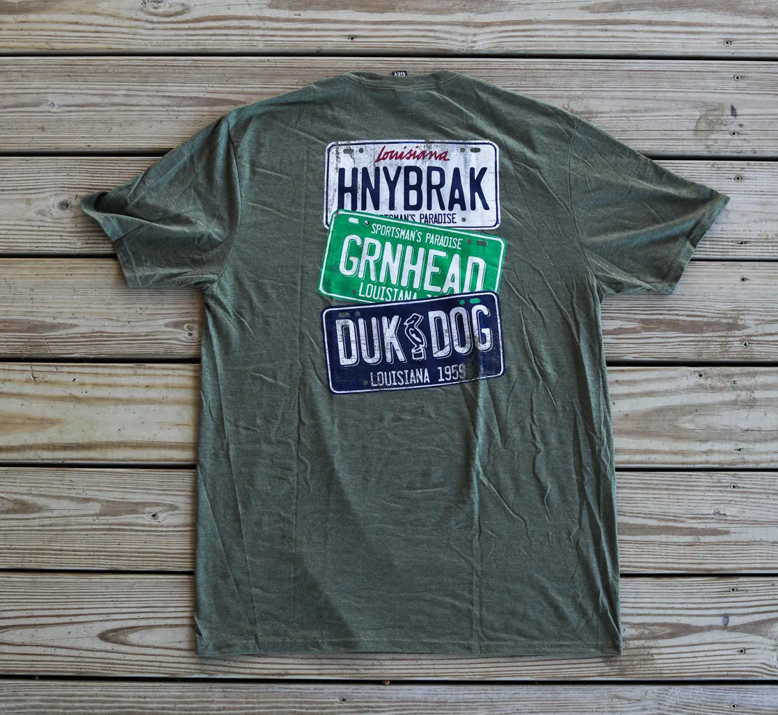 HB License Plate Short Sleeve T-Shirt