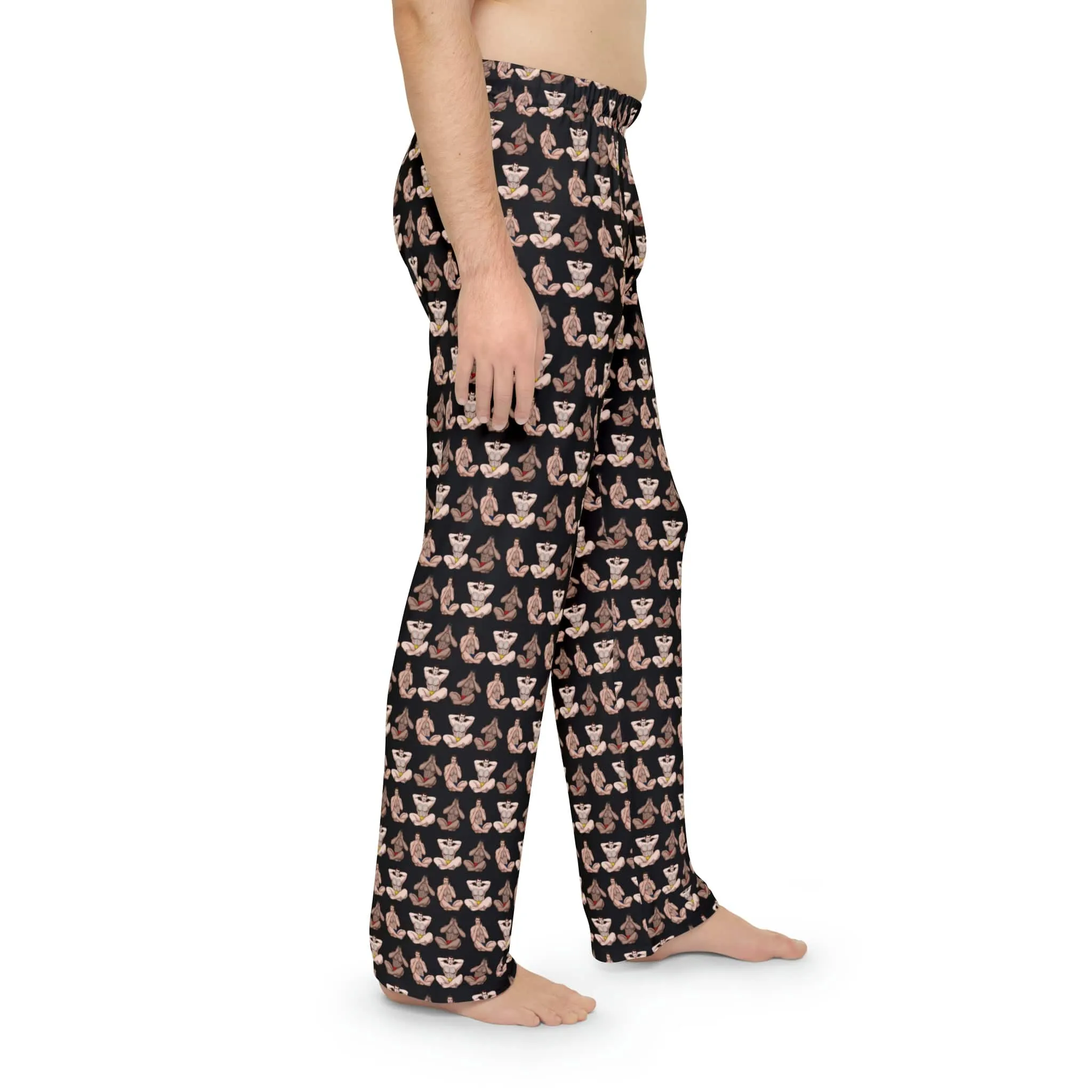 Hear No, See No, Speak No EVIL Men's Pajama Pant Bottoms - Black