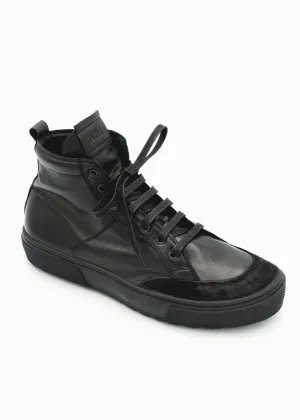 HIGH TOP SNEAKER WITH ZIP/LACE