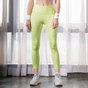 High Waist Ankle Length Sports Leggings With Pockets
