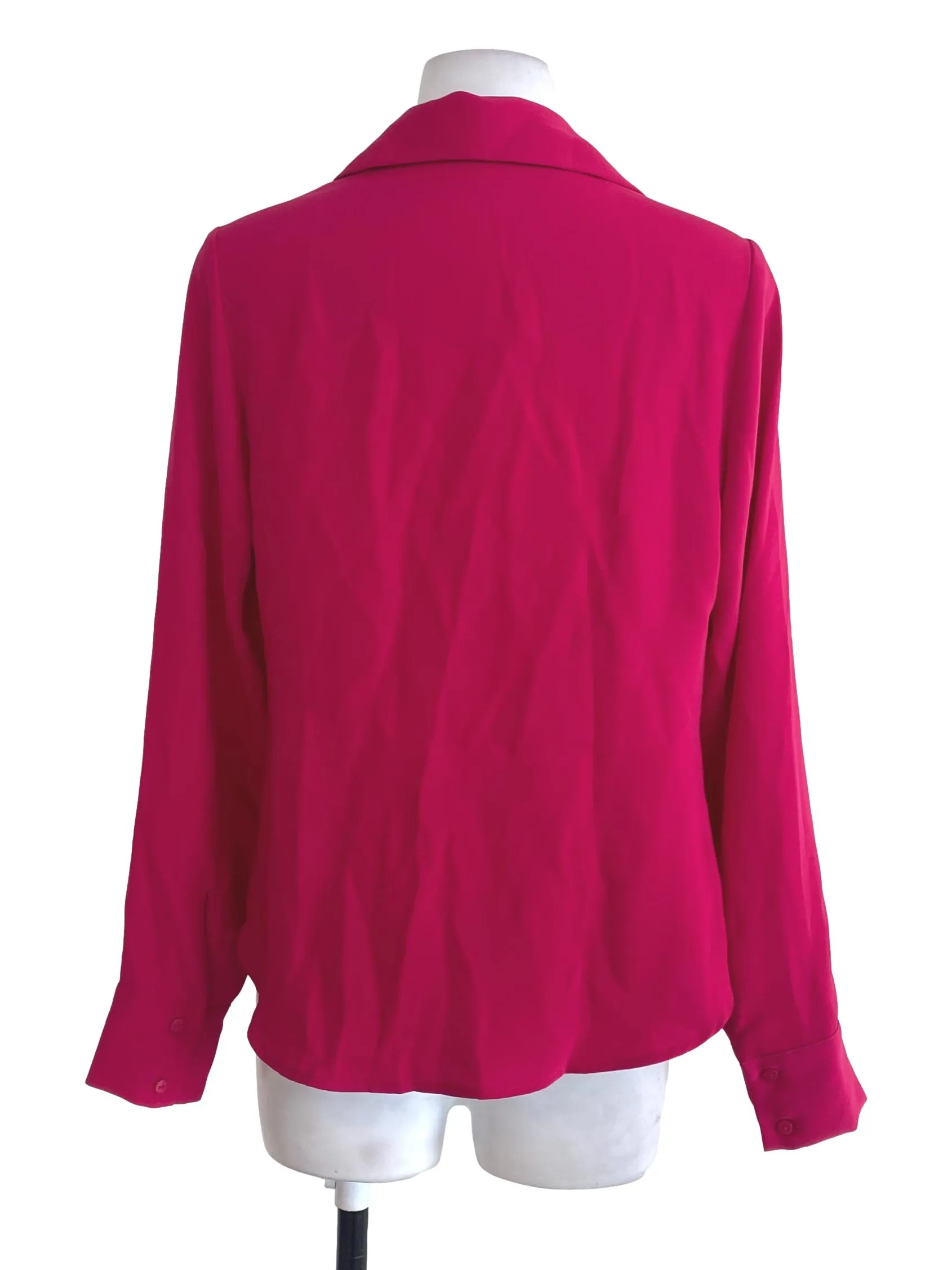 Hot Pink Button Down Blouse