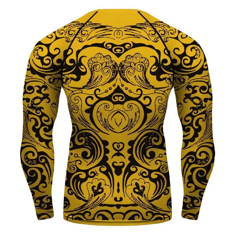 Hufflepuff Harry Potter Long Sleeve Jiu Jitsu Tee Top