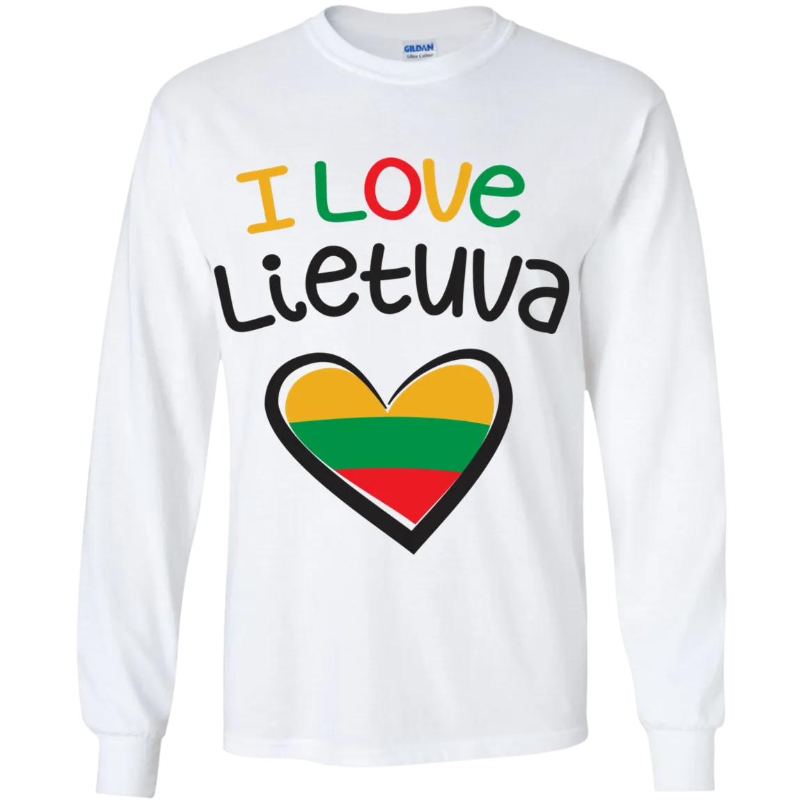 I Love Lietuva - Boys Youth Classic Long Sleeve T-Shirt