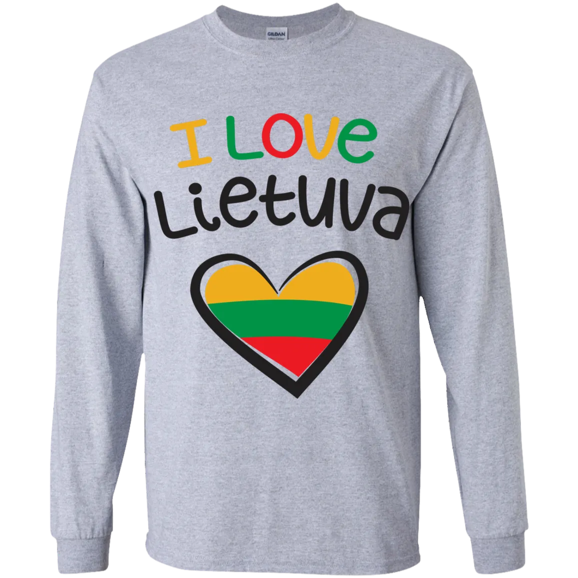 I Love Lietuva - Boys Youth Classic Long Sleeve T-Shirt