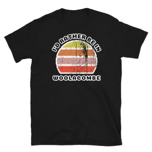 I'd Rather Be In Woolacombe T-Shirt | Vintage Sunset