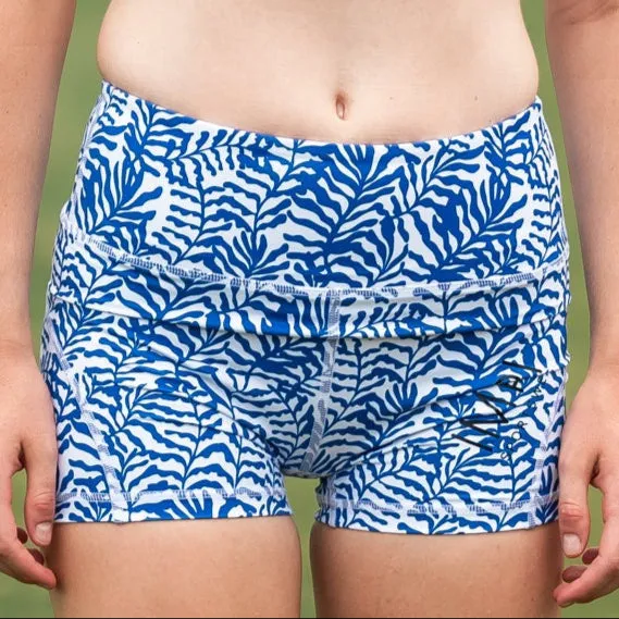 IMPI High Waisted Running Short - Blue Summer