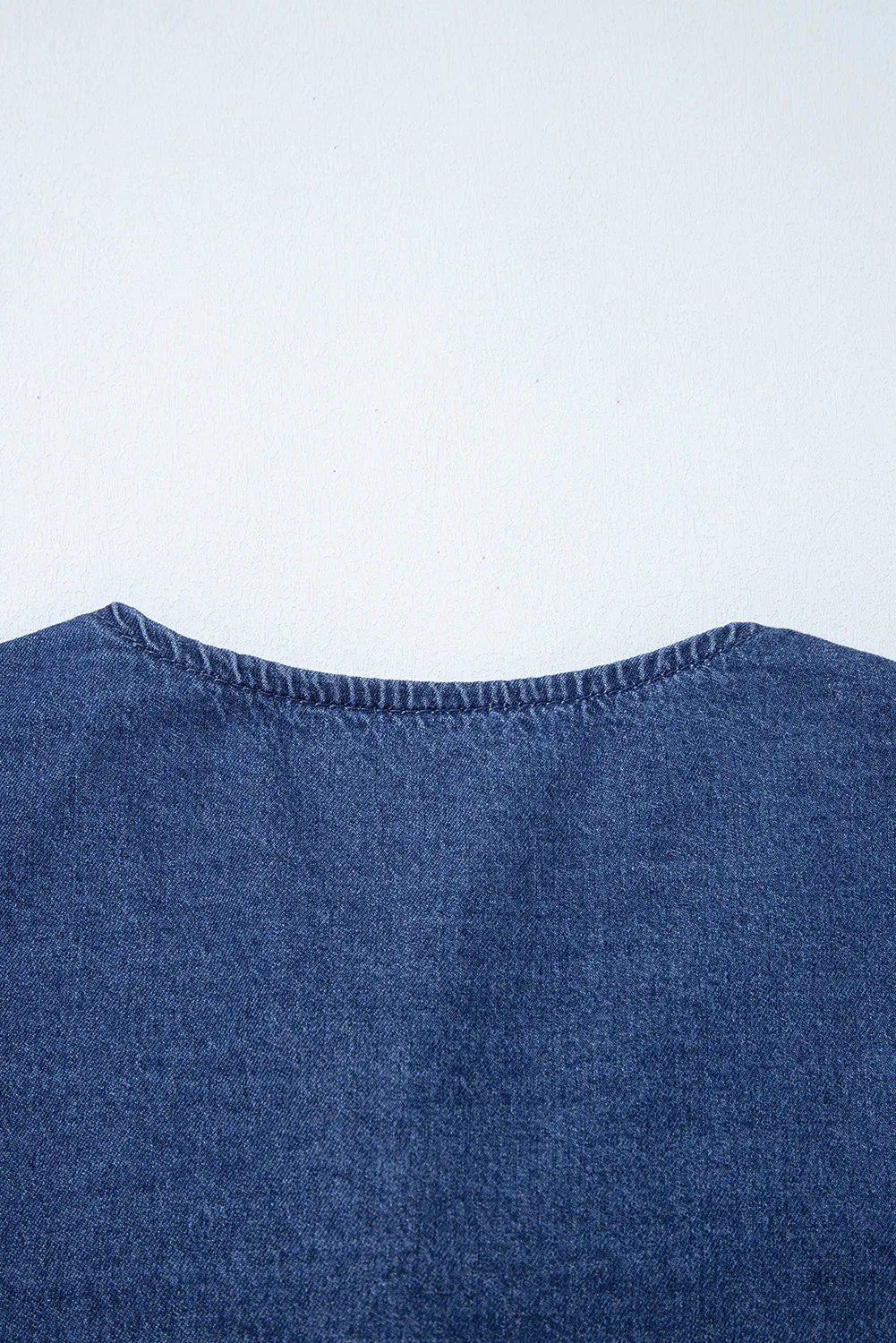 Indigo Flare Denim Top
