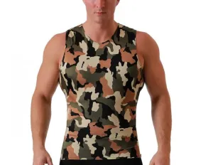 Insta Slim Camo Activewear Sleeveless Crew-Neck 3TAT0N1 by InstantFigure - InstaSlim - InstantRecoveryMD