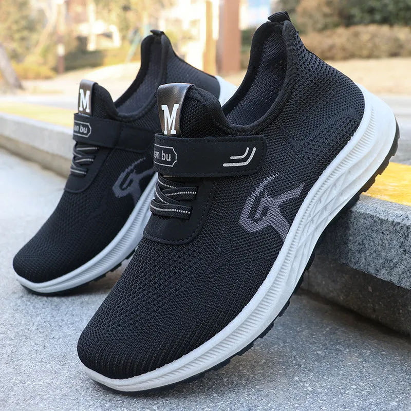 INSTOCK-Men's spring casual breathable fly-knit sports shoes