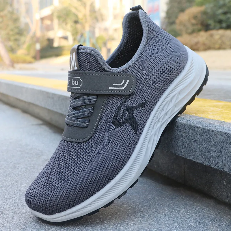 INSTOCK-Men's spring casual breathable fly-knit sports shoes