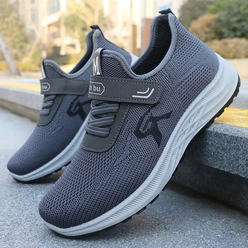 INSTOCK-Men's spring casual breathable fly-knit sports shoes