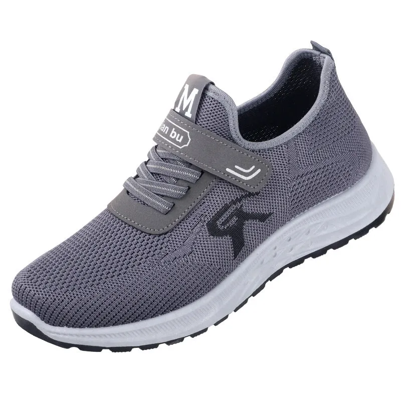 INSTOCK-Men's spring casual breathable fly-knit sports shoes