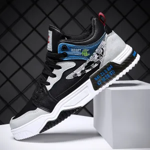 INSTOCK-new mid-top trendy men's shoes Korean version versatile