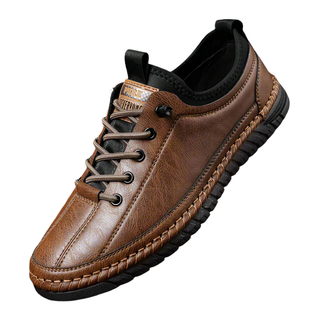 INSTOCK-Spring  casual leather shoes