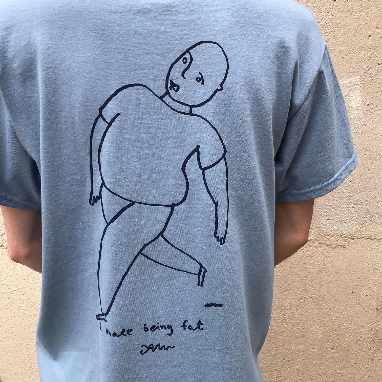Into The Wild Skateboards Pontus Alv 'Fat' Tee - Light Blue