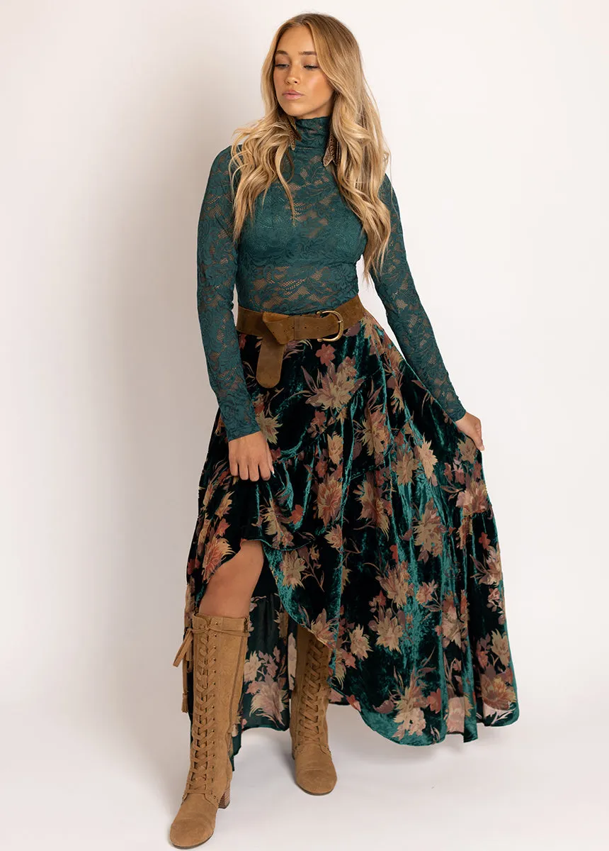 Iris Top in Peacock