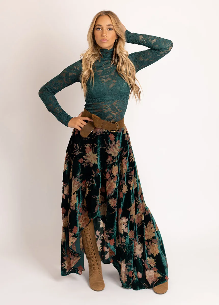Iris Top in Peacock