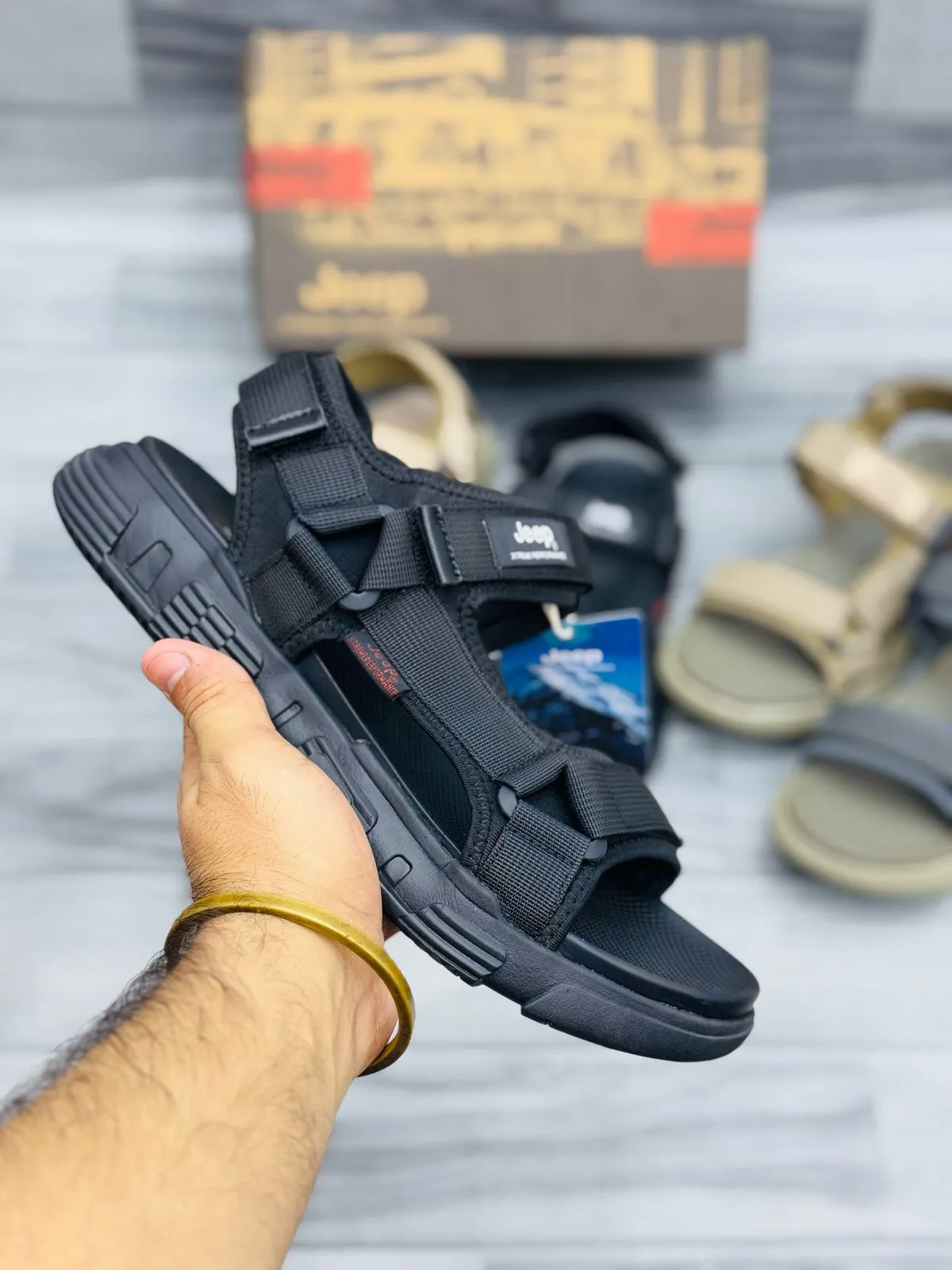 Jeep Tactical Outdoor Sandals – Rugged & Stylish