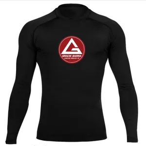 jiu jitsu MMA Compression Tight Shirt Longsleeve Running Baselayer