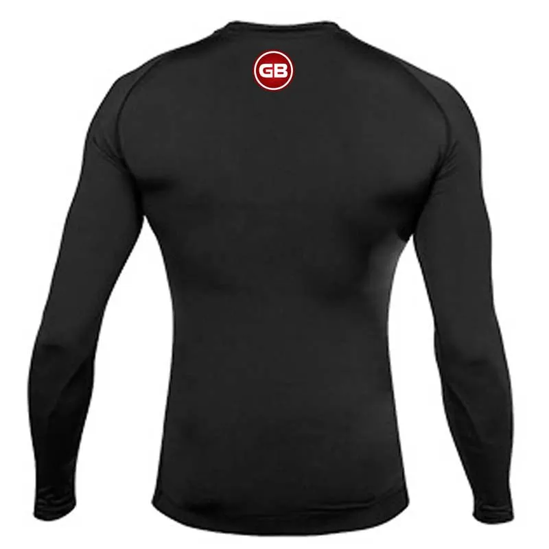 jiu jitsu MMA Compression Tight Shirt Longsleeve Running Baselayer
