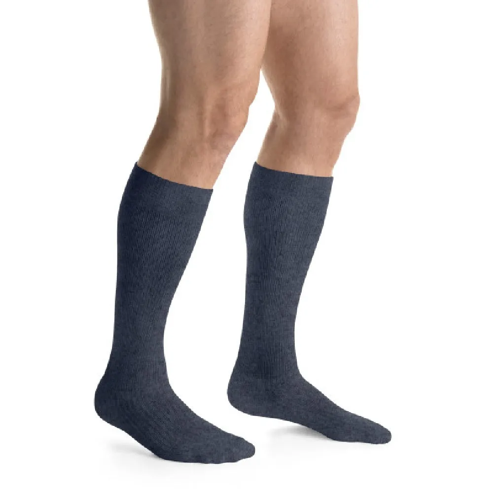 JOBST® ActiveWear Compression Socks, Knee High, Closed Toe, Denim Blue