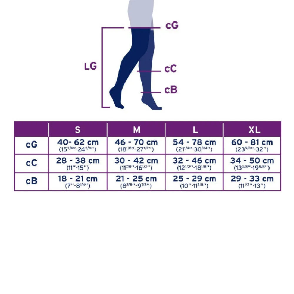 JOBST® ActiveWear Knee High Stockings, 30-40 mmHg, Closed Toe, Black