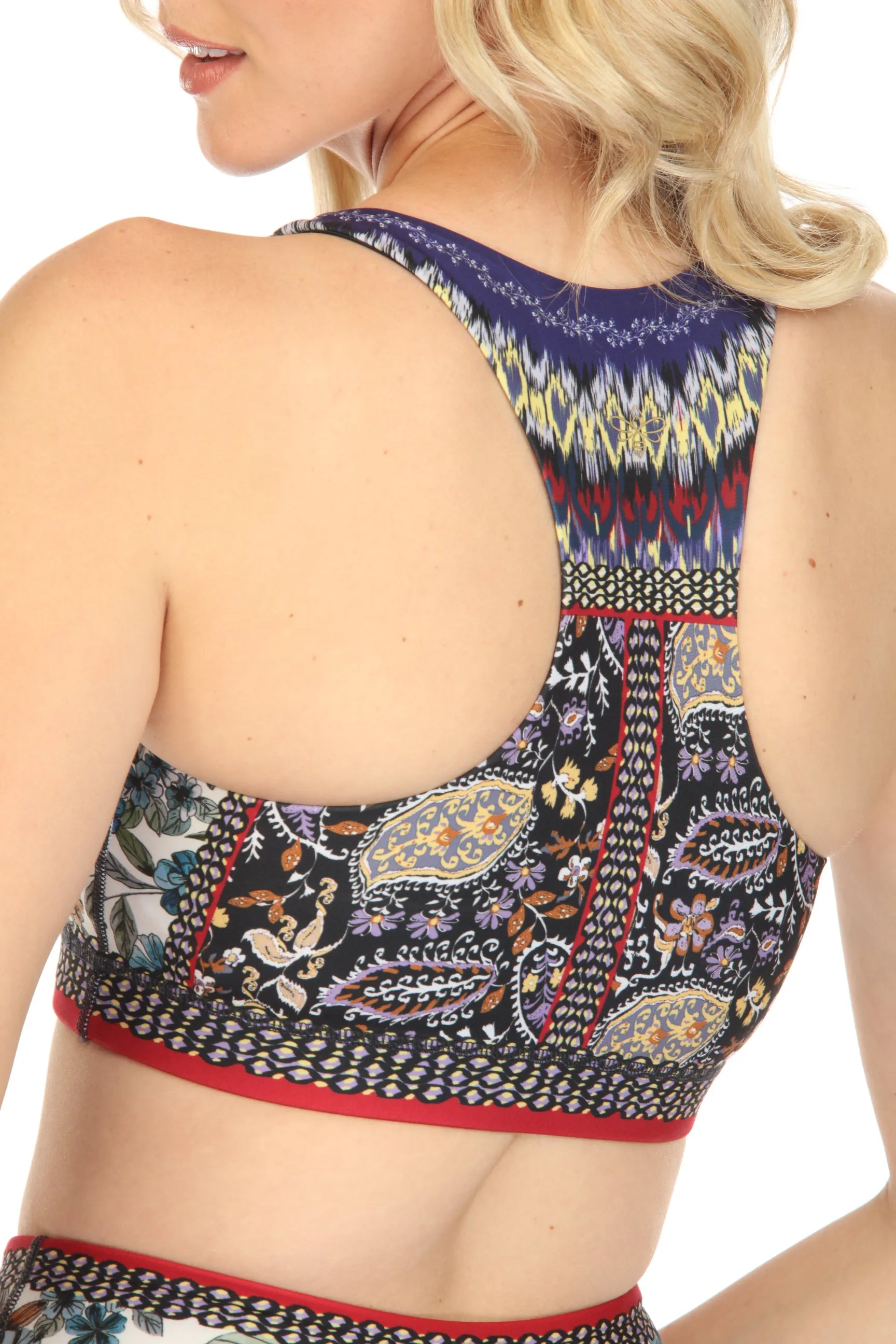 Johnny Was Betzy Bee Active Sports Bra Boho Chic A0122A8