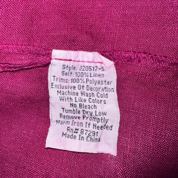 Johnny Was Dress Women’s  Small Pink Embroidered Fiesta Tunic Shift Short Sleeve