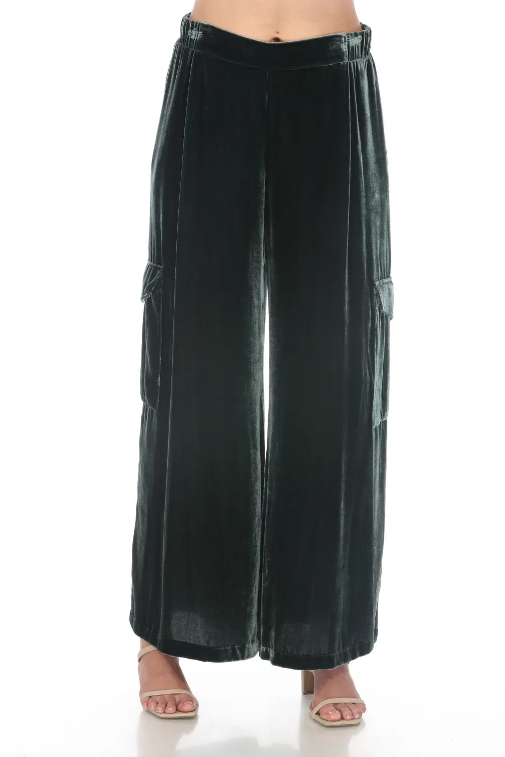 Johnny Was Jade Zatima Silk Cargo Pants L65823 Boho Chic *