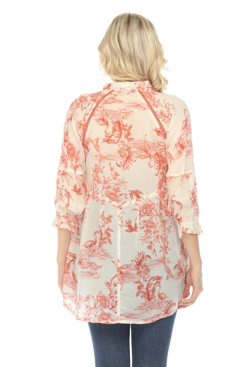 Johnny Was Spring Firebird Adonia Tunic Top C29324B1 Boho Chic