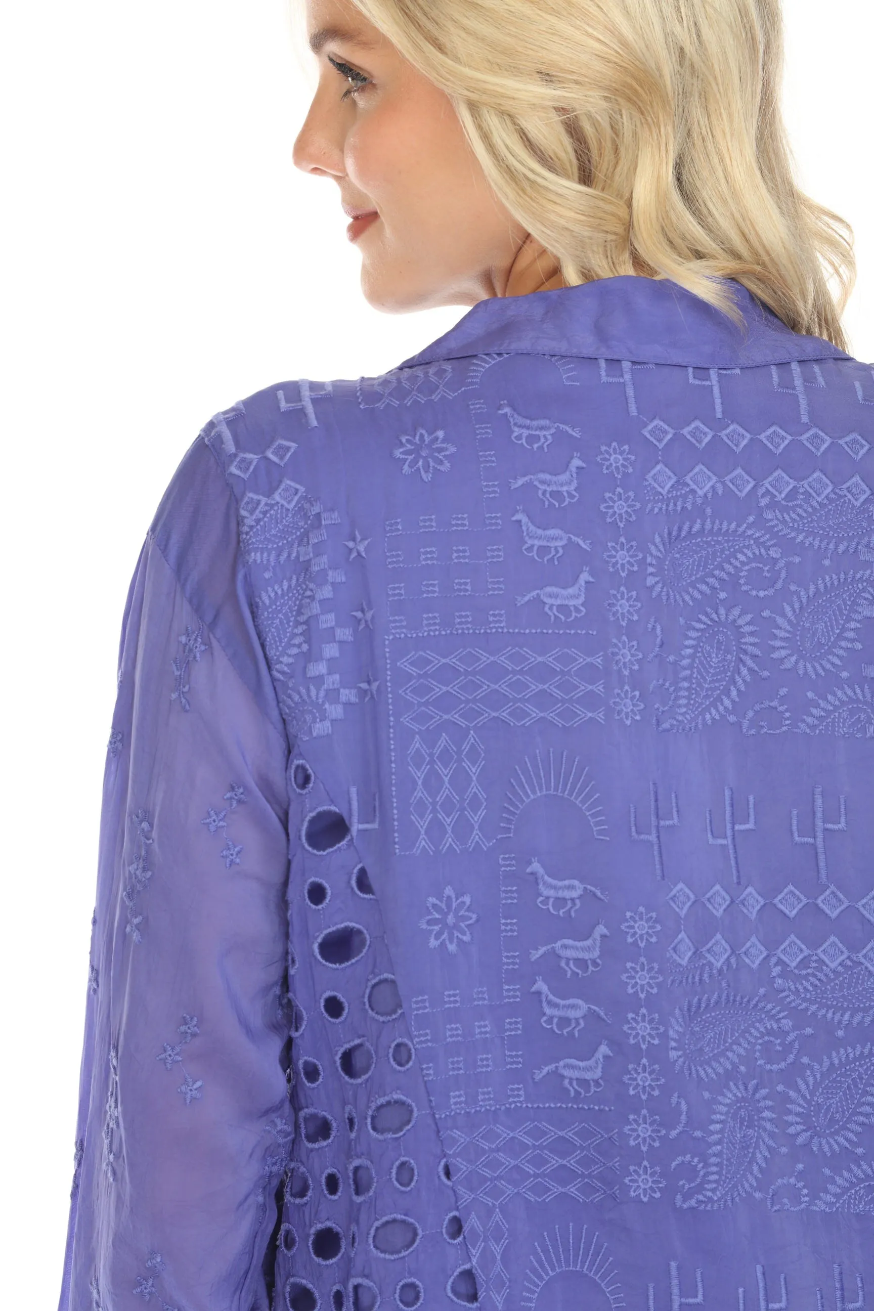 Johnny Was Western Paisley Piya Button-Down Shirt C19124 *