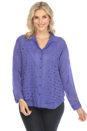 Johnny Was Western Paisley Piya Button-Down Shirt C19124 *