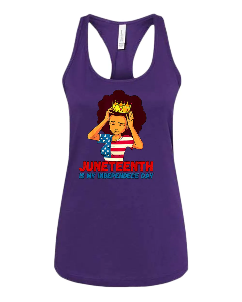 Juneteenth is my independence day women tank top