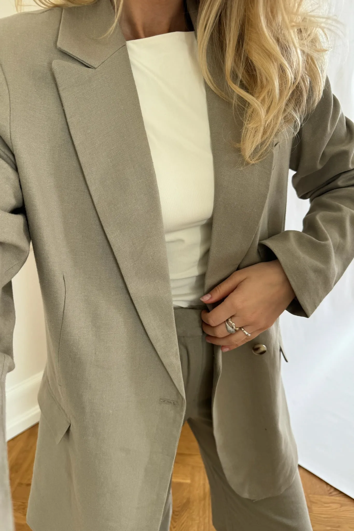 JXMary Blazer - Grå Hør