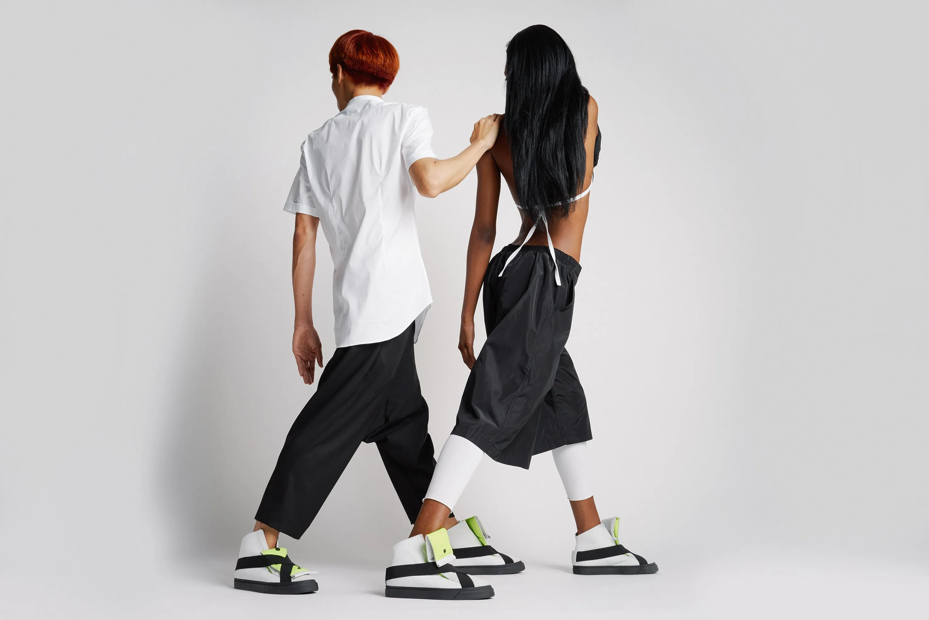 K6 / NEON WHITE / UNISEX LEATHER SNEAKER
