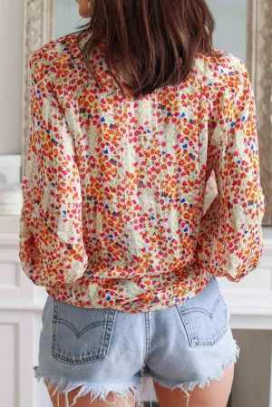 KaleaBoutique Stylish Casual Boho Floral Print Button Front Shirt