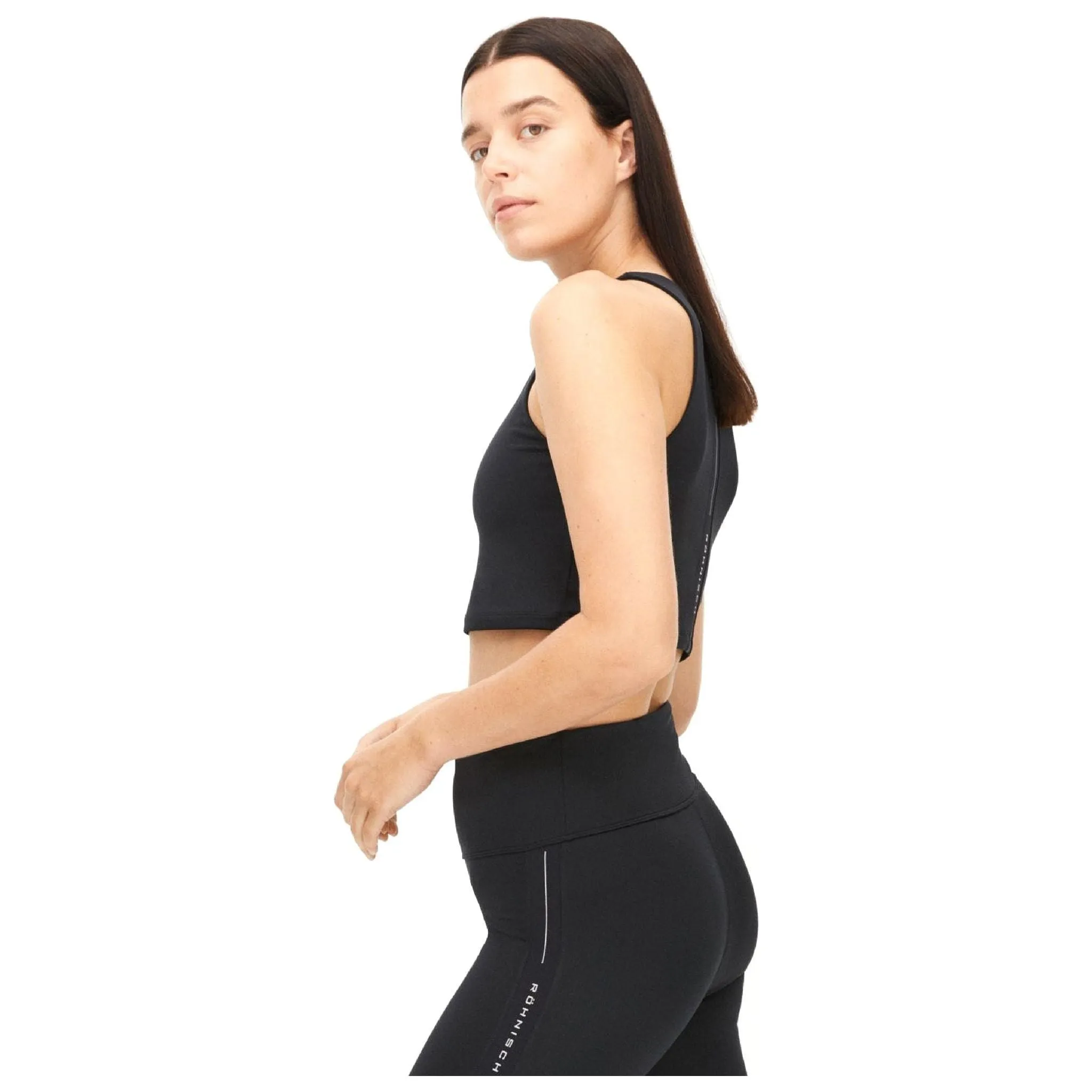 Kay Premium Cropped Top, Black