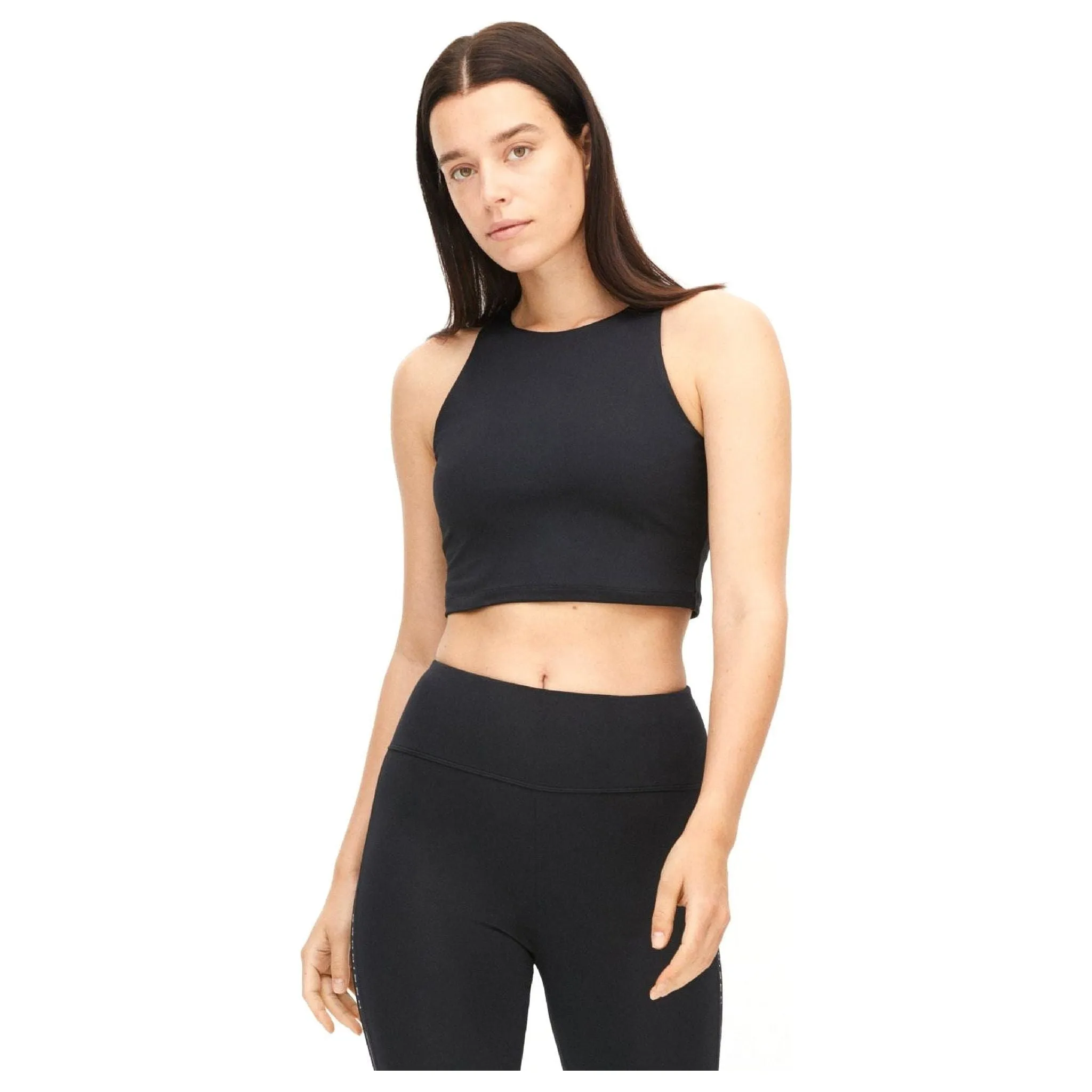 Kay Premium Cropped Top, Black