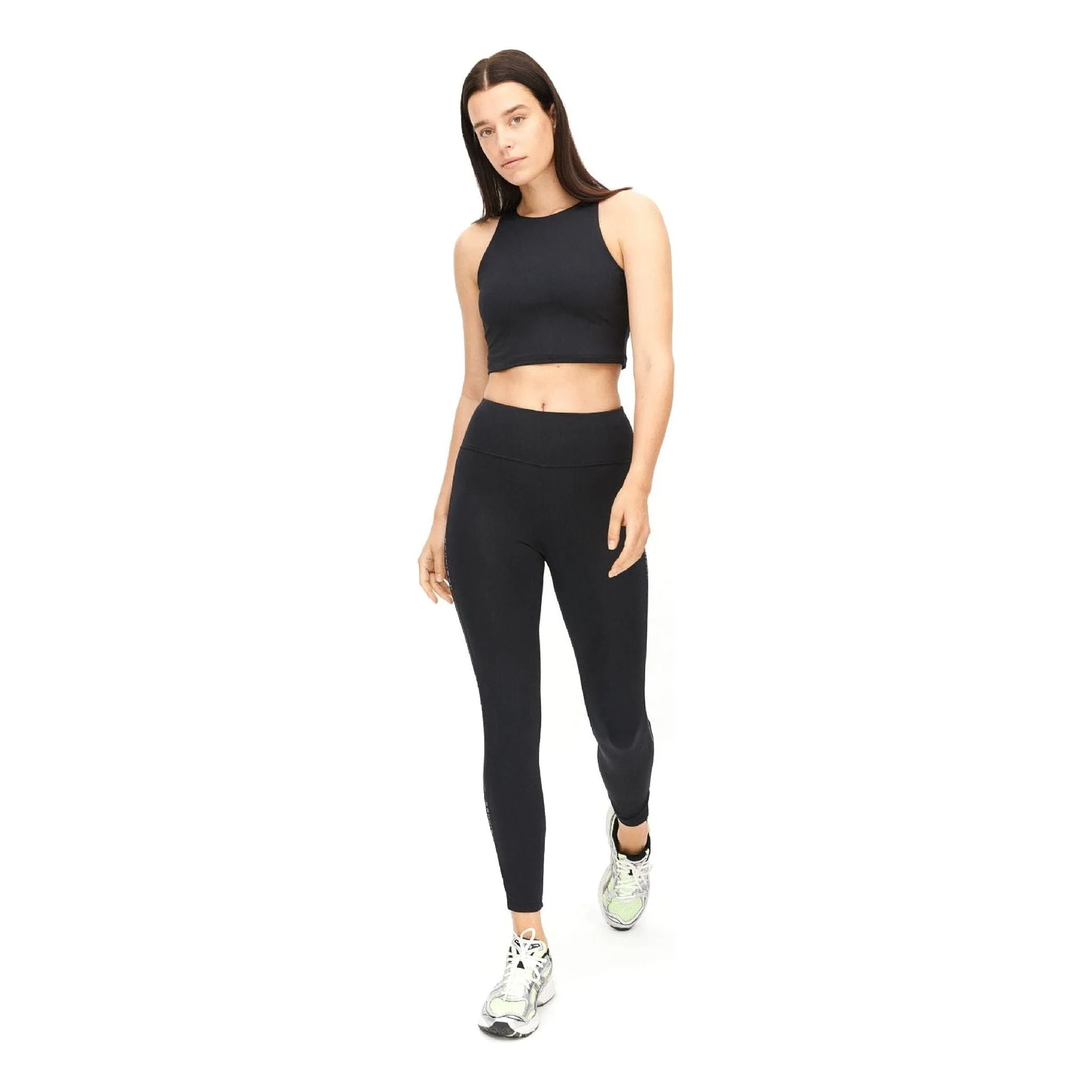 Kay Premium Cropped Top, Black